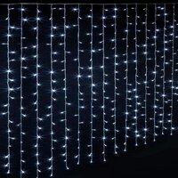 Rideau lumineux à 8 fonctions 3x3 m avec 300 LED en blanc froid VidaXL  328928 - Habitium®