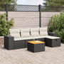 Voir la diapositive 1 : VIDAXL Salon de jardin 6 pcs avec coussins noir resine tressee