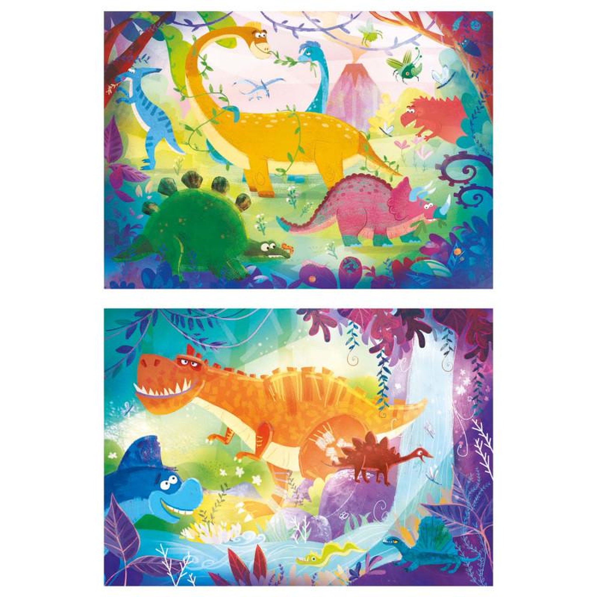Voir la diapositive 2 : CLEMENTONI Clementoni Puzzle Funny dinosaurs, 2x20st.
