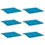 Voir la diapositive 3 : VIDAXL Coussins de chaise jardin lot de 6 bleu 40x40x3 cm tissu oxford