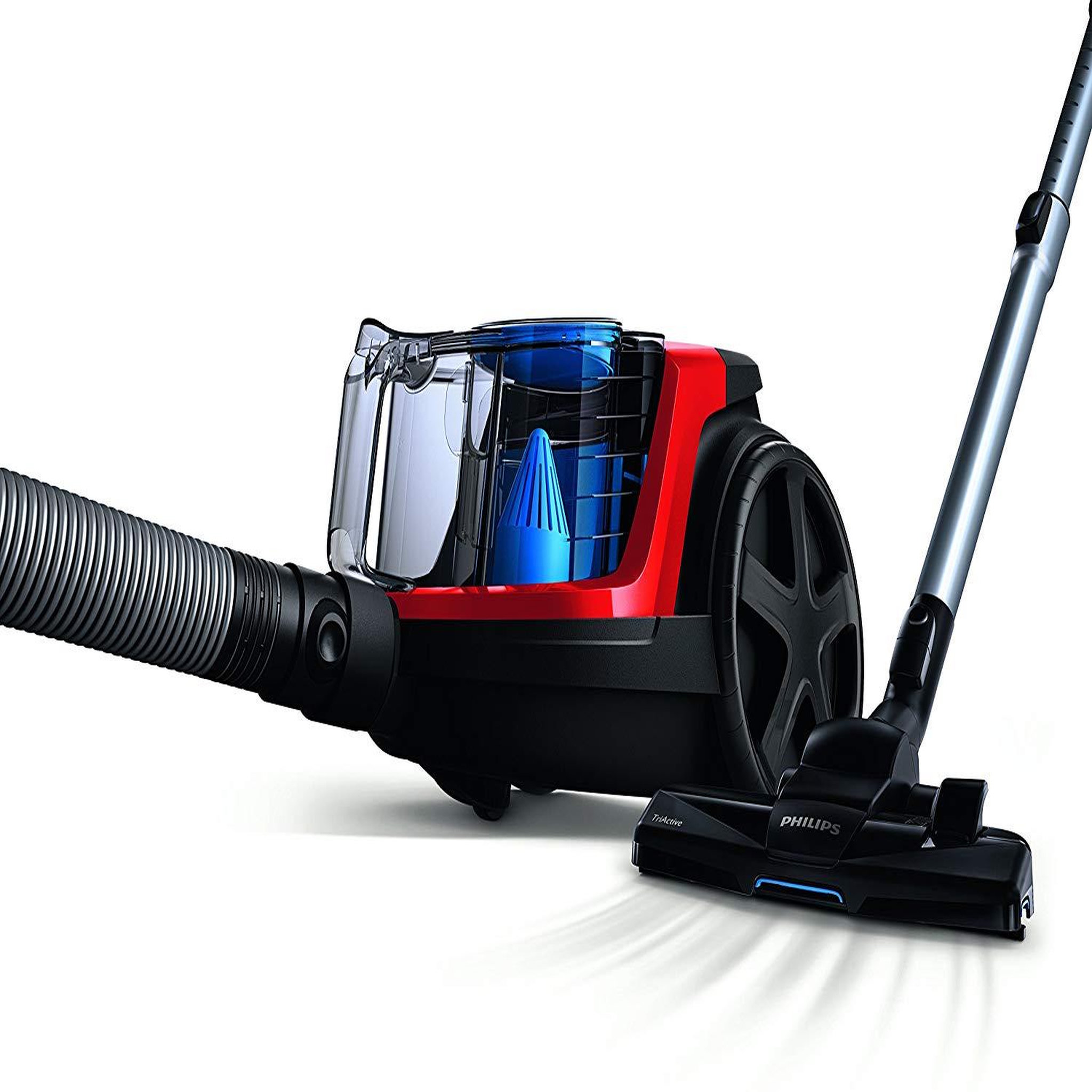 Voir la diapositive 3 : Philips Aspirateur sans sac 76db rouge - fc9330/09