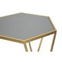 Voir la diapositive 3 : Paris Prix Lot de 2 Tables d'Appoint  Hexagone  65cm Or