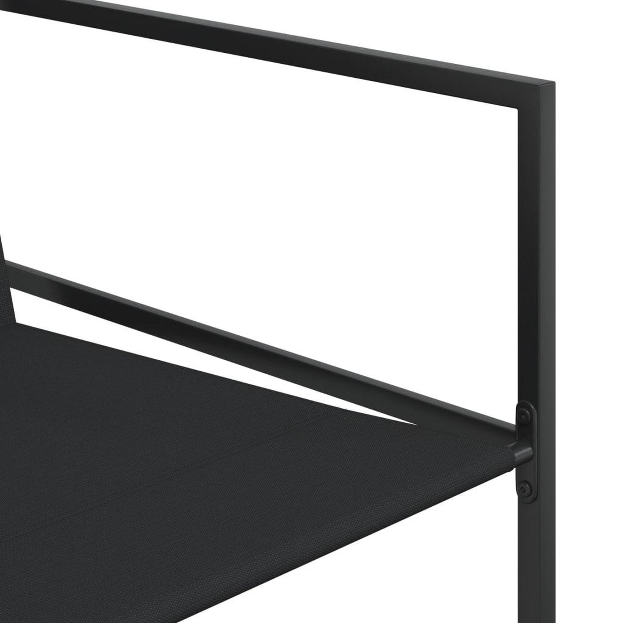 Voir la diapositive 5 : VIDAXL Ensemble a manger de jardin 13 pcs noir textilene