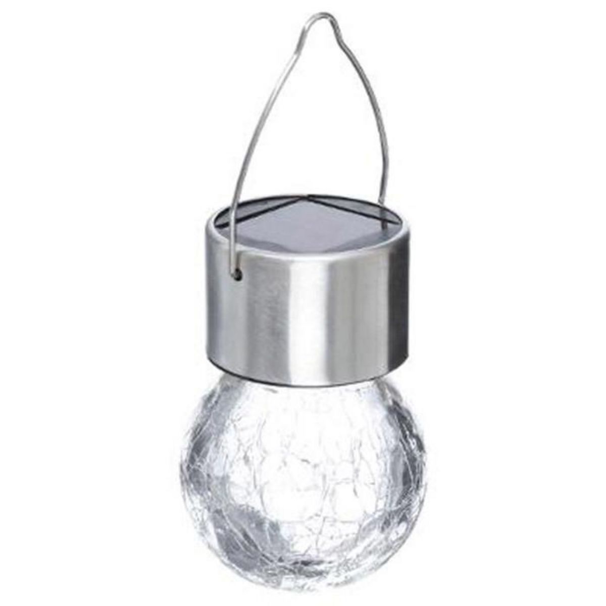 Paris Prix Balise Solaire Suspendue  Craquelé  6cm Argent