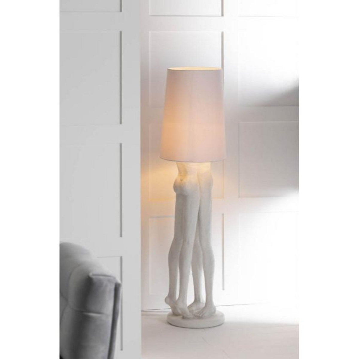 Paris Prix Lampadaire Design  Couple  155cm Blanc