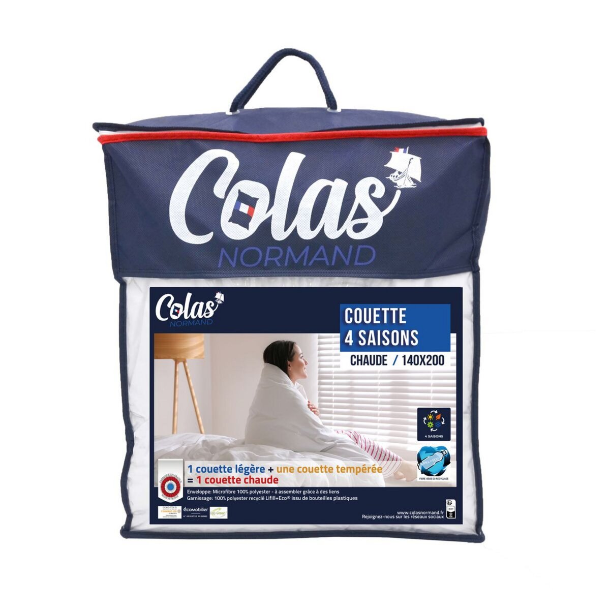 COLAS NORMAND Couette 4 saisons en polyester 420 g/m²