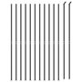 Voir la diapositive 3 : VIDAXL Cloture en treillis metallique avec bride anthracite 2,2x25 m