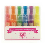 Djeco Set de 6 mini surligneurs fluo