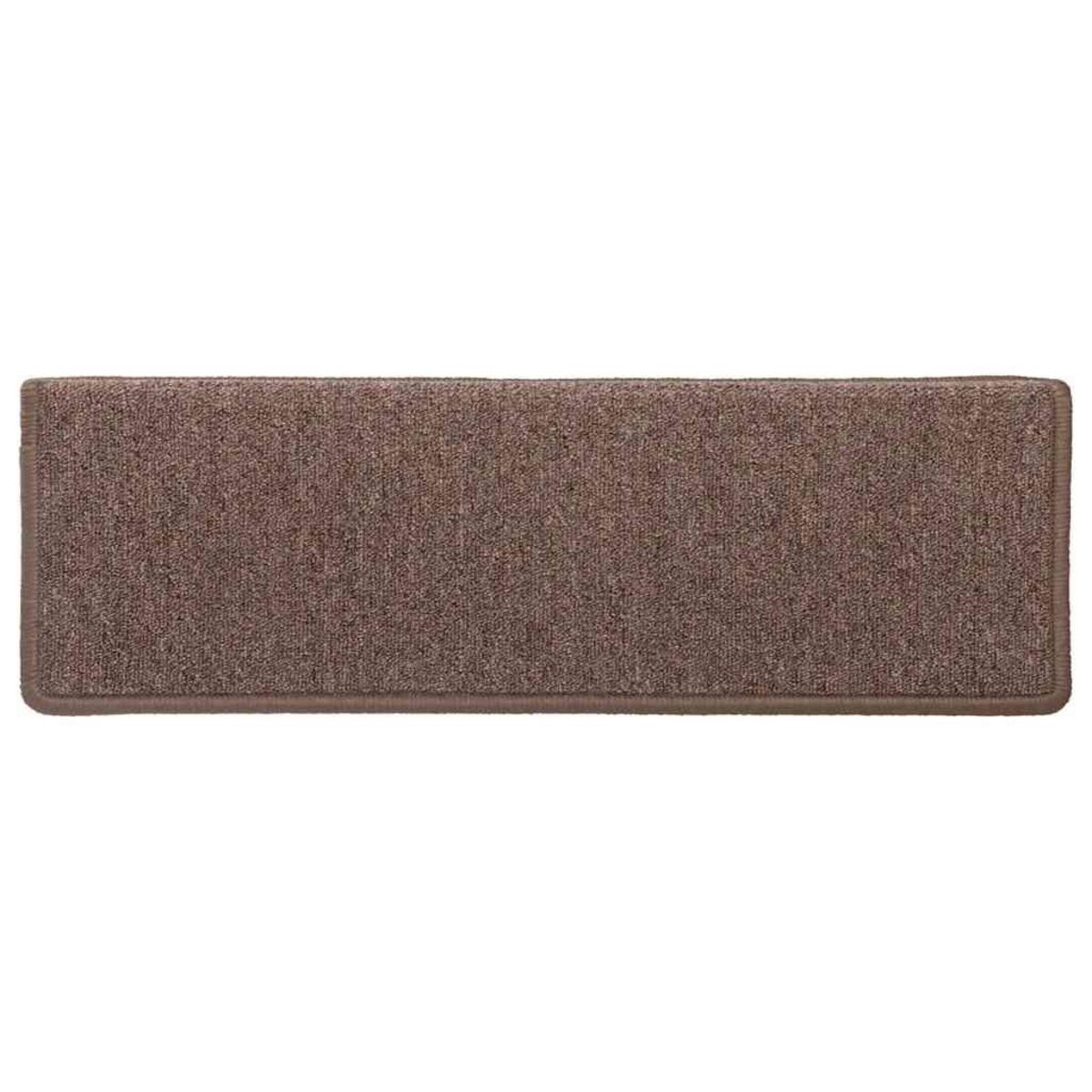 VIDAXL Tapis d'escalier 30 pcs 65x21x4 cm Marron
