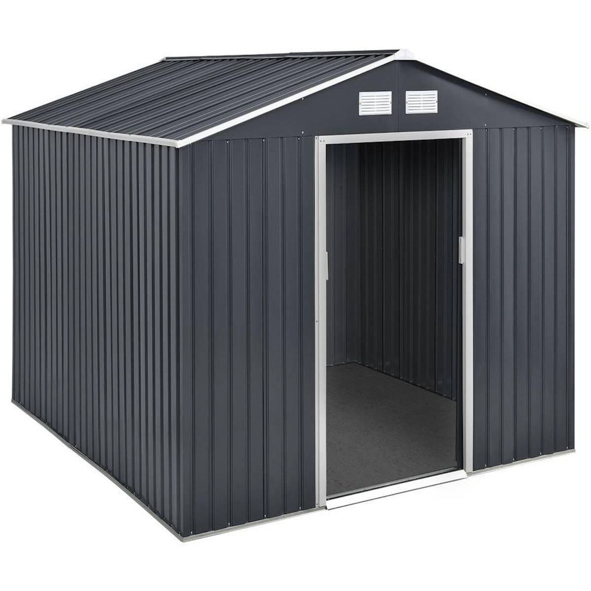 Habitat et Jardin Abri de jardin métal  Vegas  - 7,06 m² - Gris