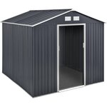Habitat et Jardin Abri de jardin métal  Vegas  - 7,06 m² - Gris