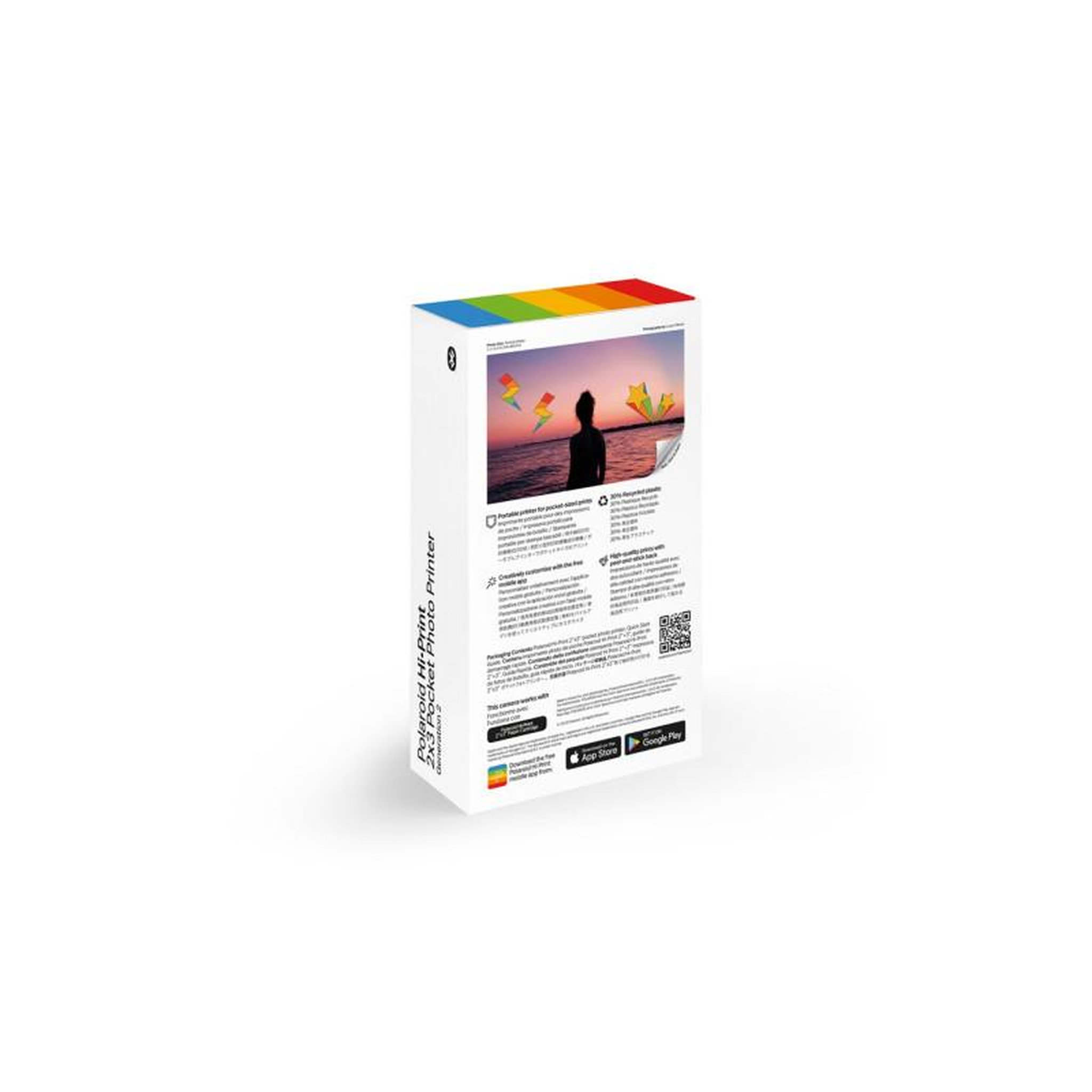 Voir la diapositive 6 : POLAROID Imprimante photo portable hi-print 2x3 gen 2 blanc