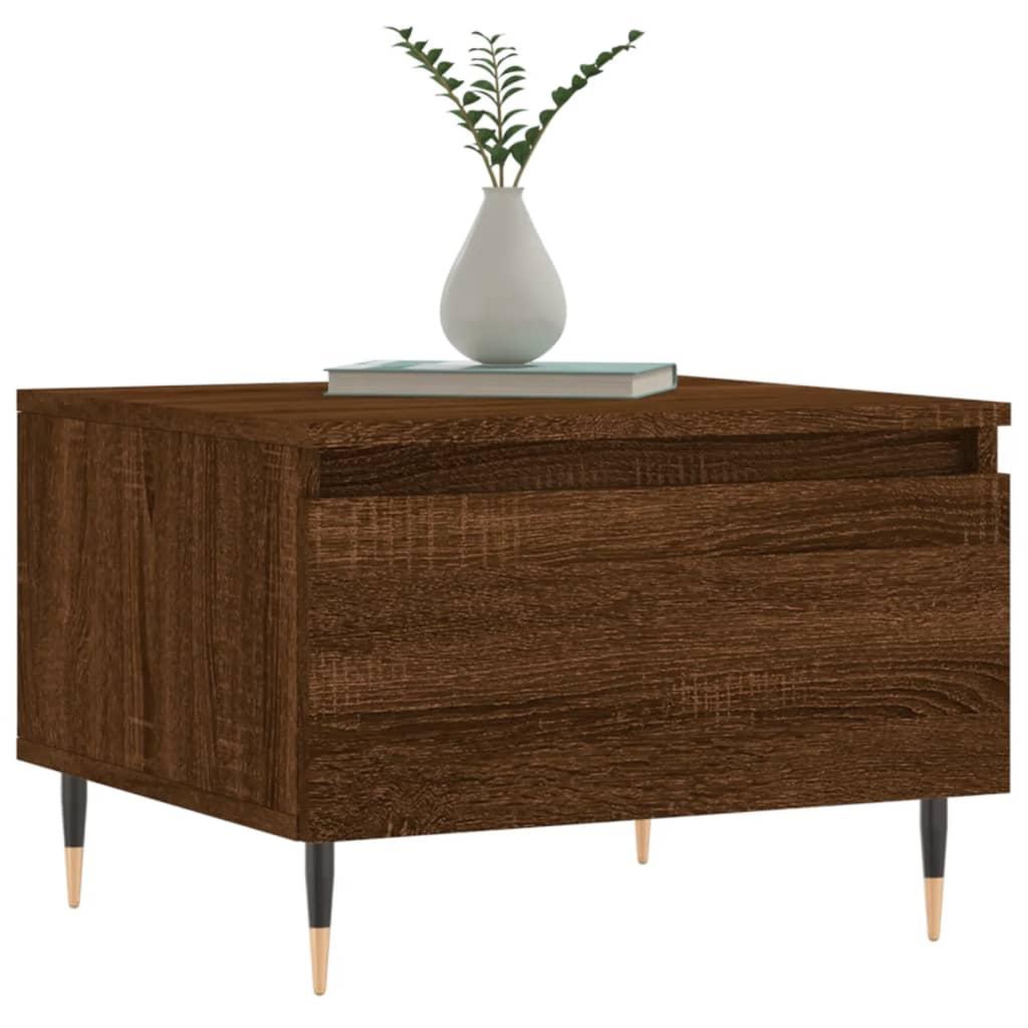 Voir la diapositive 3 : VIDAXL Tables basses 2 pcs chene marron 50x46x35 cm bois d'ingenierie