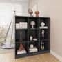 Voir la diapositive 3 : VIDAXL Bibliotheque/Separateur de piece Gris 104x33,5x110cm Pin massif