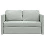 Voir la diapositive 5 : VIDAXL Canape-lit 2 en 1 gris clair 122x204x55 cm velours