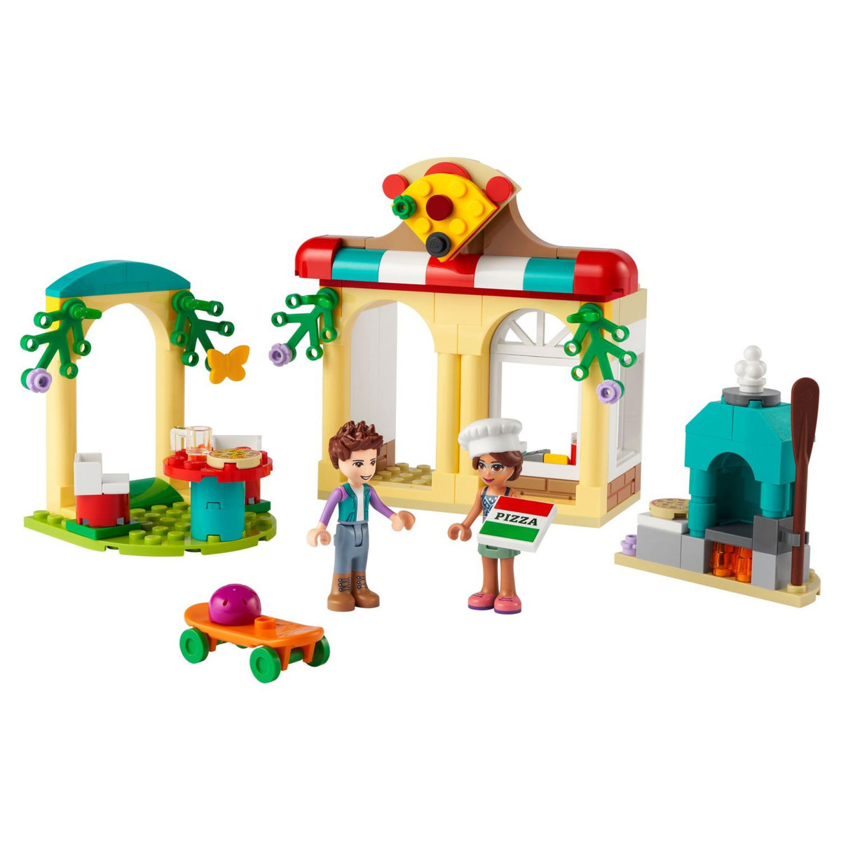 LEGO  Friends 41705 Pizzeria Heartlake City, Jouet de Construction de Restaurant, Inclut la Mini-Poupée Olivia