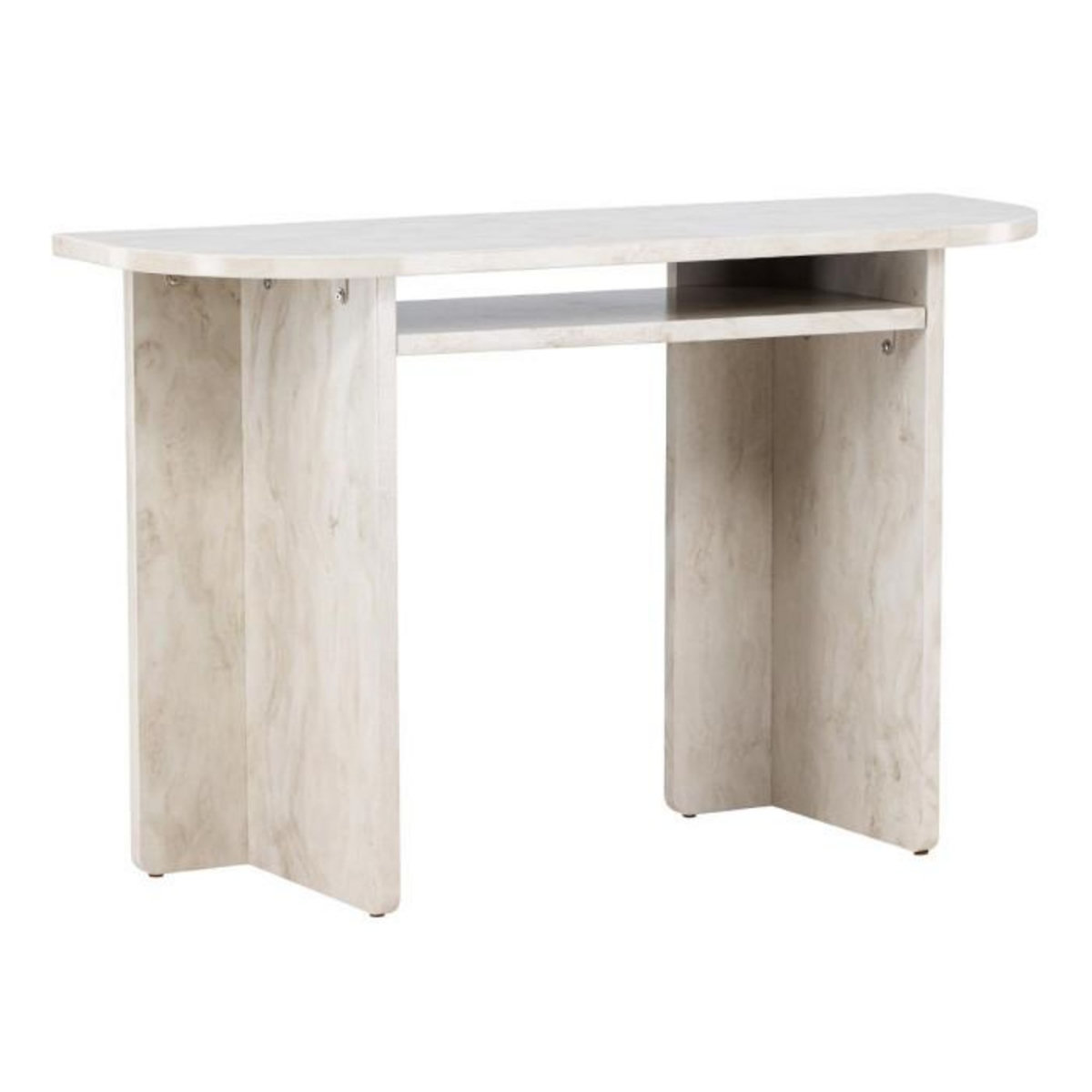 Paris Prix Console Effet Marbre  Alesund  120cm Beige