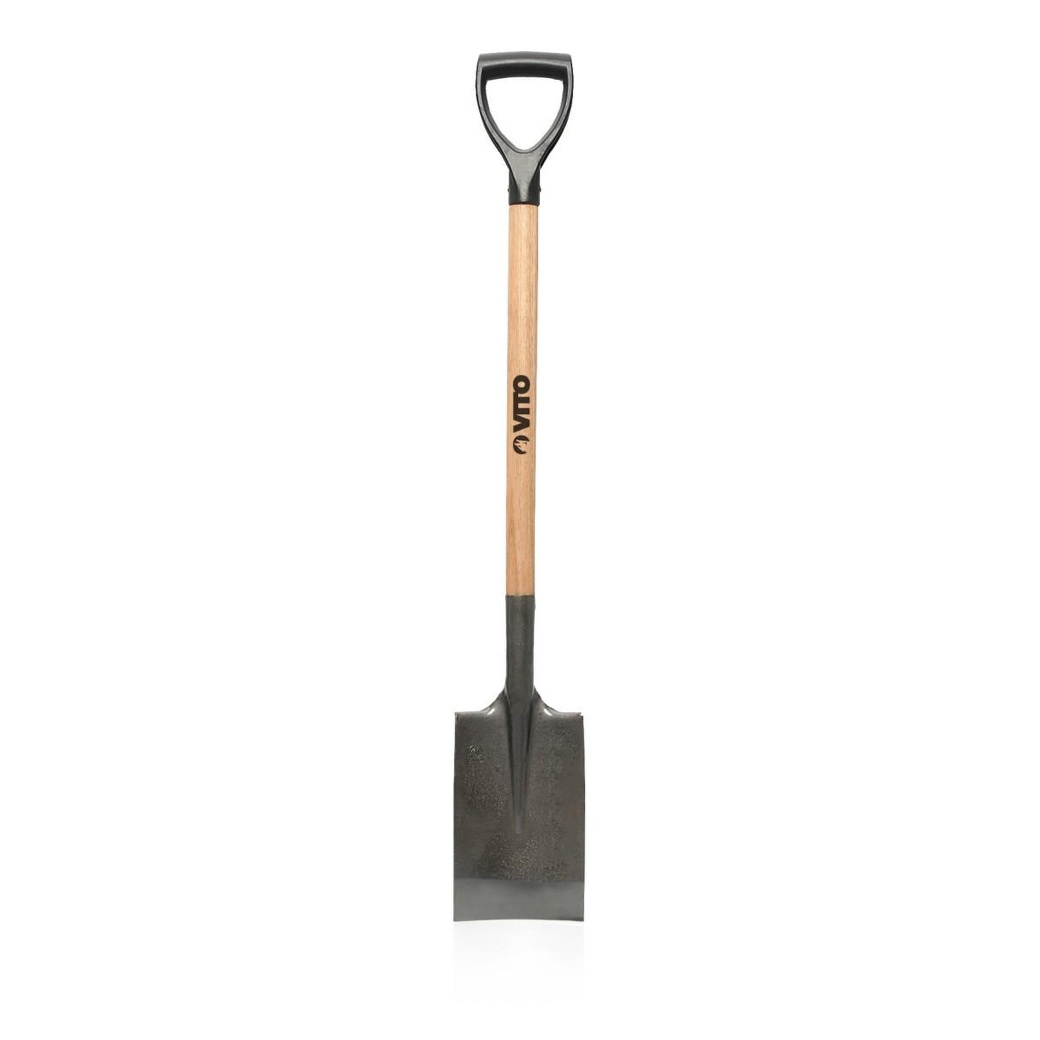 Voir la diapositive 5 : VITO Pack 4 outils de jardin acier manche en bois fourche + pelle carrée + pelle ronde + bêche vito