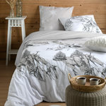 STOF Housse de couette 240x220 REFUGE + 2 taies coton 57 fils