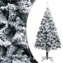 Voir la diapositive 1 : VIDAXL Sapin de Noël artificiel avec neige floquée vert 210 cm PVC