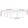 Voir la diapositive 6 : VIDAXL Table basse chene artisanal 90x90x28 cm bois d'ingenierie