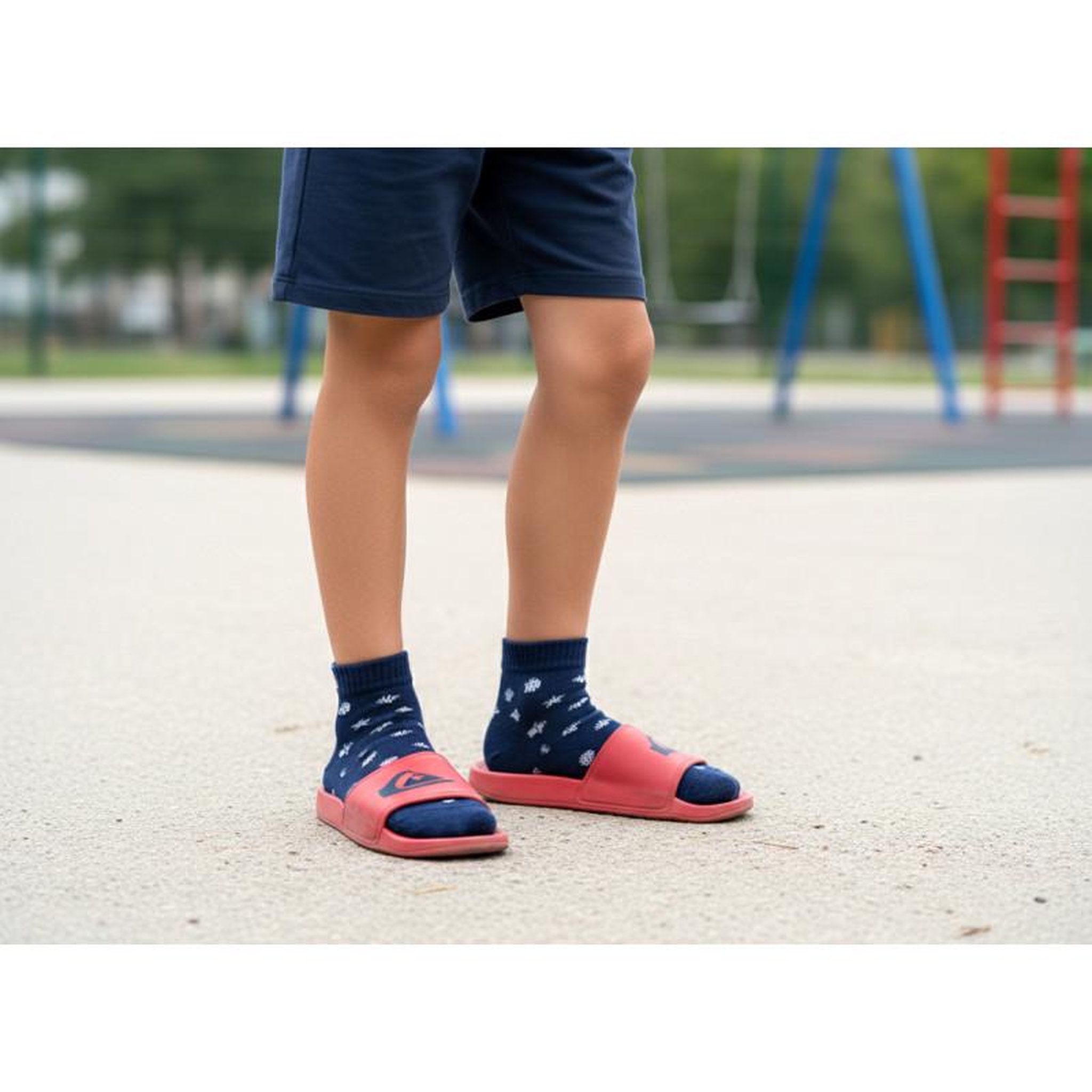 Voir la diapositive 2 : QUIKSILVER Quiksilver Pack de Chaussettes Enfant QUARTER – Lot 6 Paires Sport