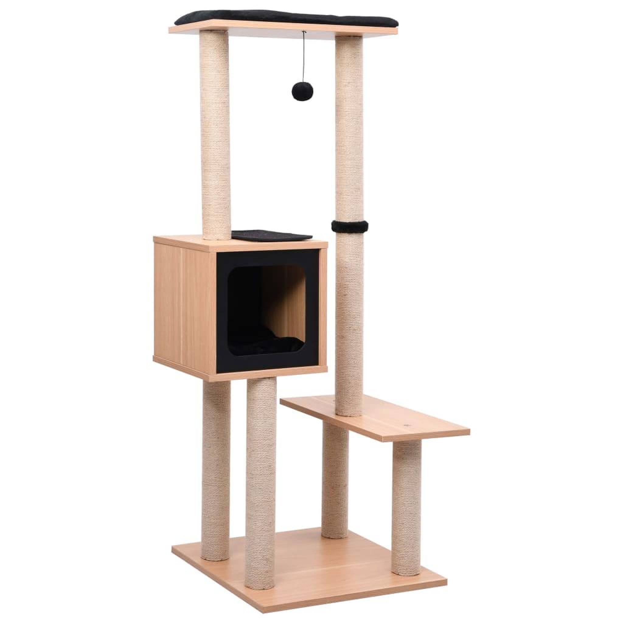 Voir la diapositive 1 : VIDAXL Arbre a chat avec tapis a gratter en sisal 129 cm