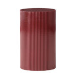 Paris Prix Table d'Appoint Nervurée  Lenox  50cm Bordeaux