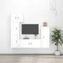 VIDAXL Ensemble de meubles TV 5 pcs Blanc brillant Bois d'ingenierie