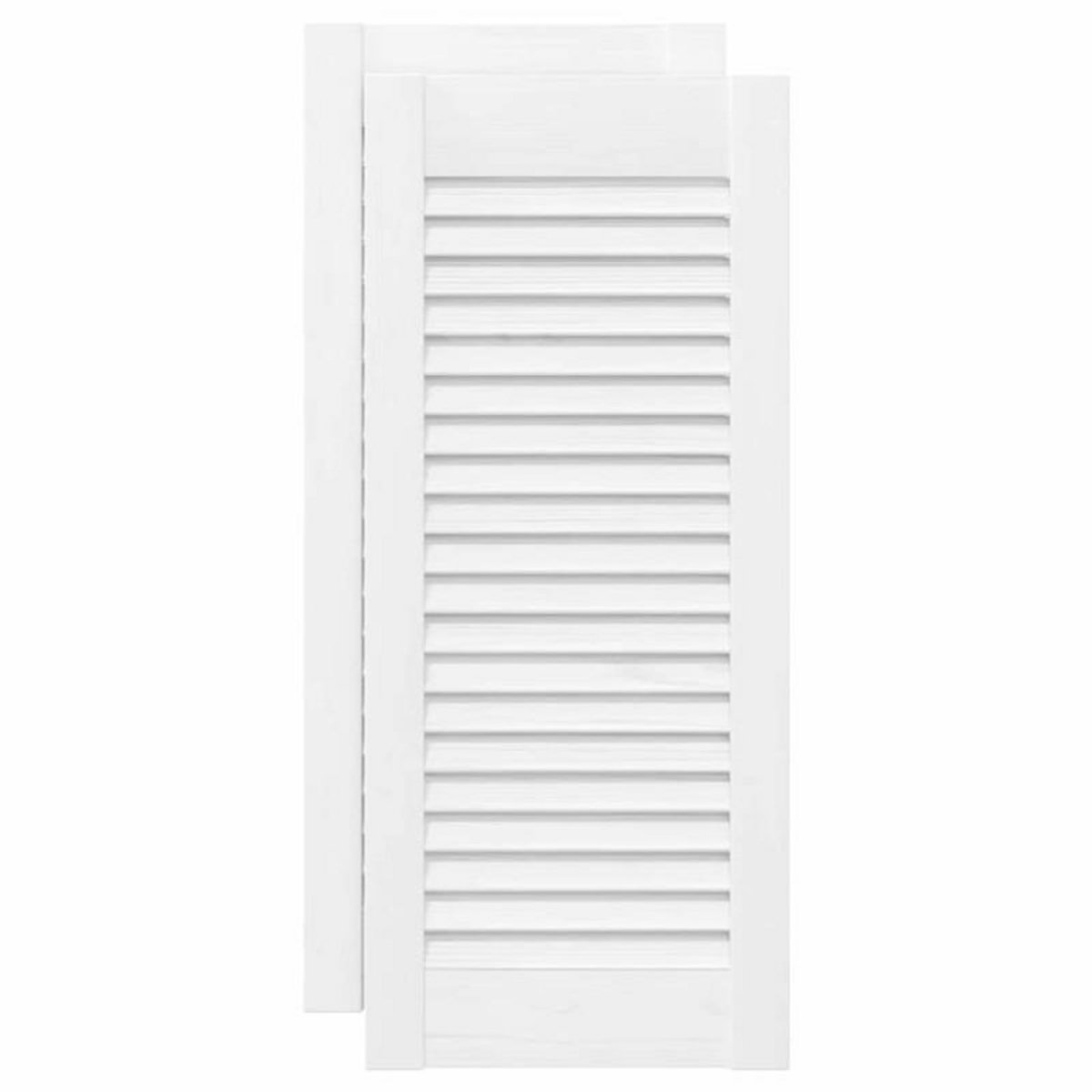VIDAXL Porte d armoire à persiennes blanc 61,5x29,5 cm