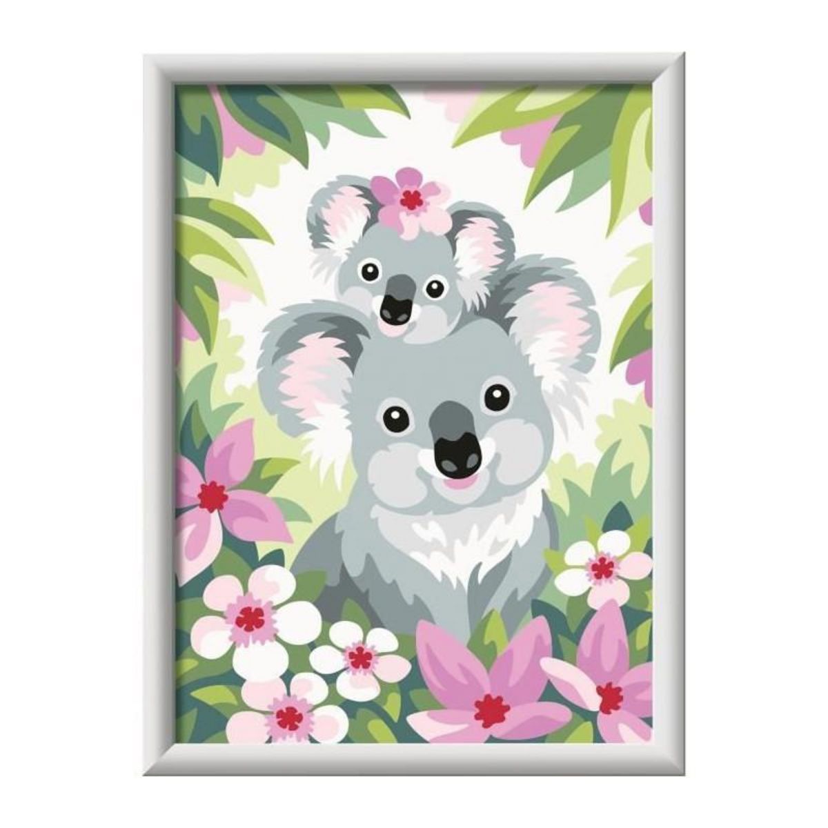 RAVENSBURGER CreArt Kids 18x24cm Maman koala et son bébé, Kit de peinture par numéros Numéro d'Art, Des 9 ans, 25833, Ravensburger