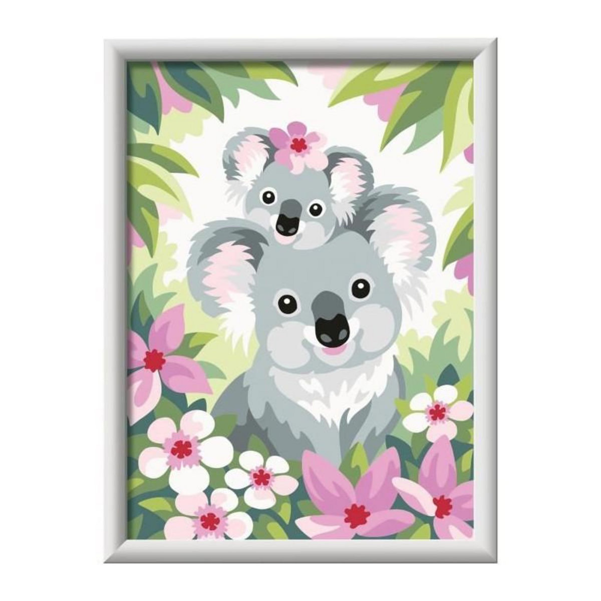 RAVENSBURGER CreArt Kids 18x24cm Maman koala et son bébé, Kit de peinture par numéros Numéro d'Art, Des 9 ans, 25833, Ravensburger