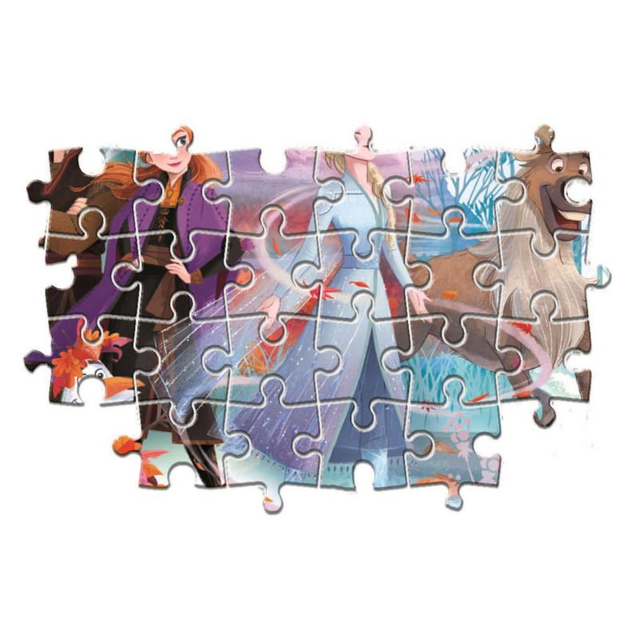 Voir la diapositive 2 : CLEMENTONI Clementoni Jigsaw Puzzle Super Color Maxi Frozen II, 24 pcs. 28513