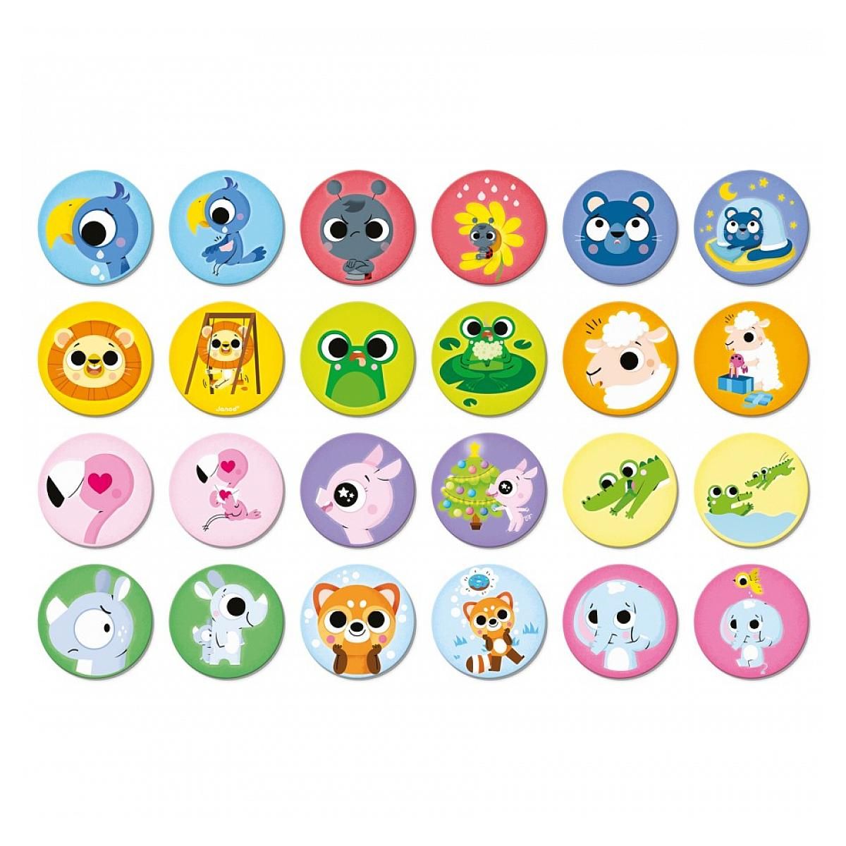 Juratoys-Janod Memo des emotions  -  Jeu