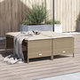 Voir la diapositive 1 : VIDAXL Tabourets de jardin avec coussins lot de 4 beige resine tressee
