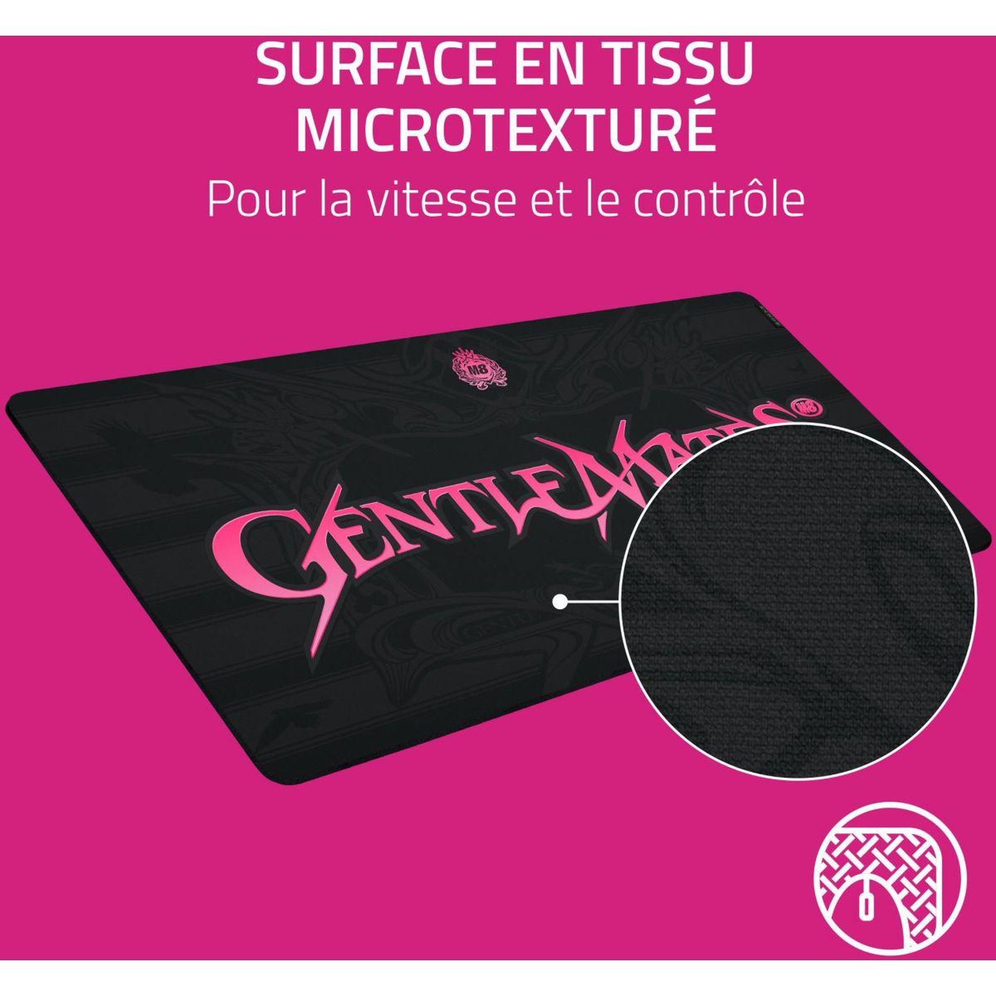 Voir la diapositive 3 : Razer Tapis de souris gigantus v2 xxl gentlemates edition