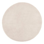 ATMOSPHERA Tapis Rond Imitation Fourrure  Doucea  80cm Ivoire
