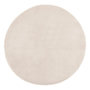 Voir la diapositive 1 : ATMOSPHERA Tapis Rond Imitation Fourrure  Doucea  80cm Ivoire