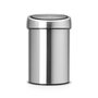 Voir la diapositive 1 : BRABANTIA Poubelle Touch Bin 3 Litres Matt Steel