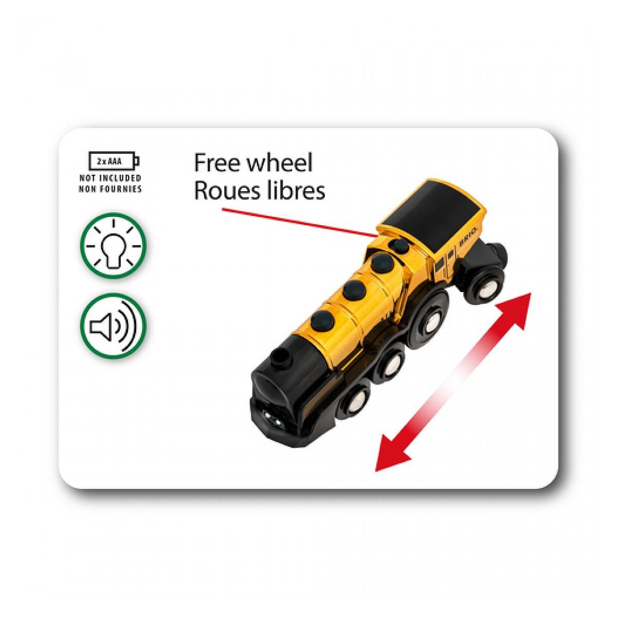 Brio 33630 Locomotive puissante doree