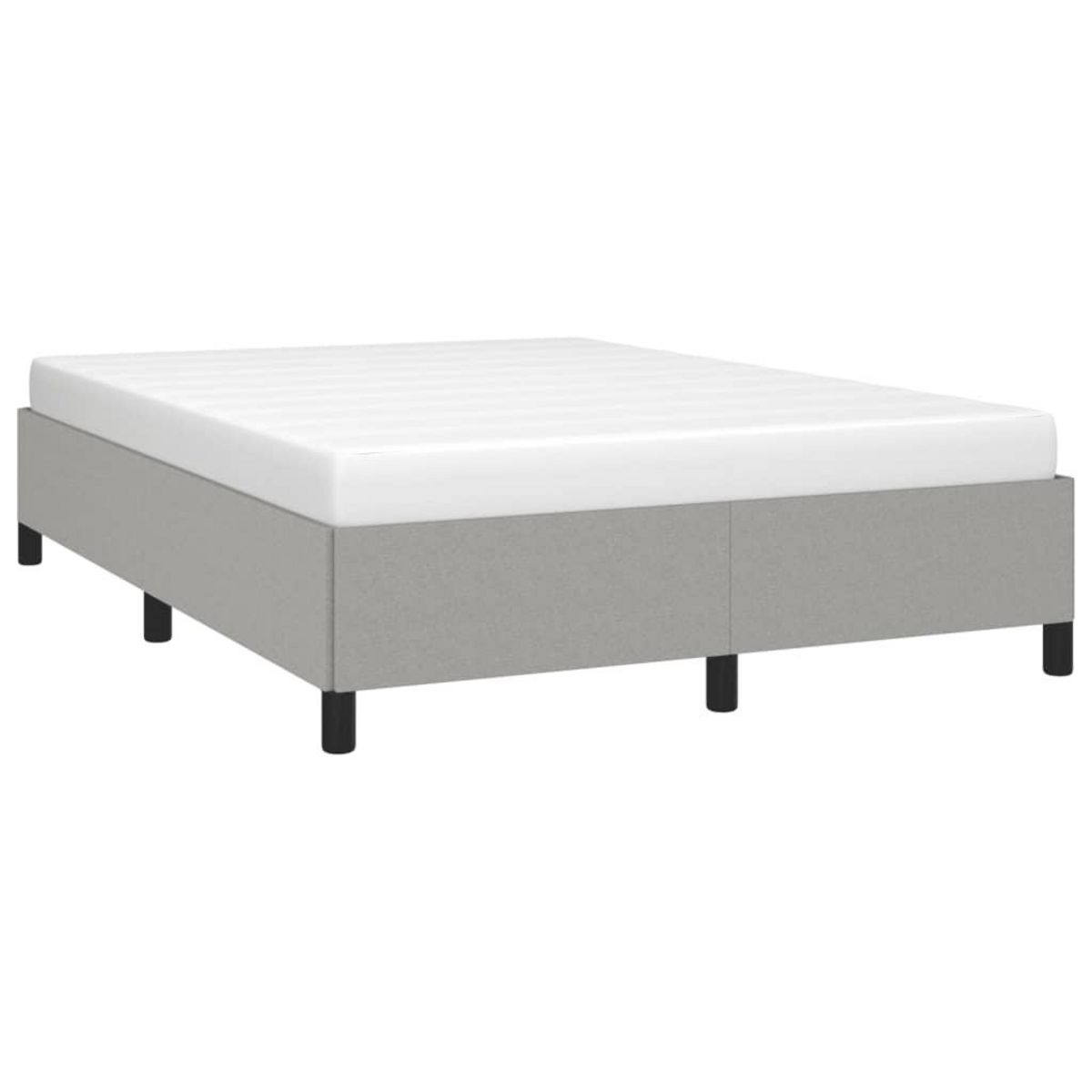 VIDAXL Cadre de lit sans matelas gris clair 140x200 cm tissu