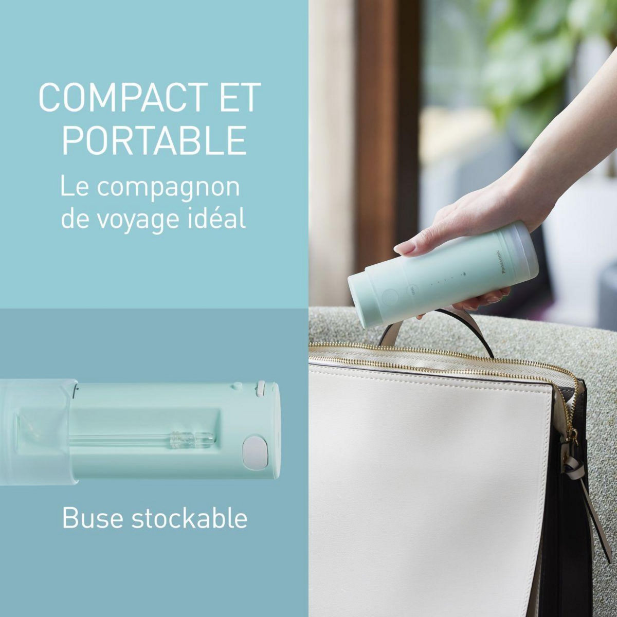 PANASONIC Hydropulseur de voyage ultrasonique EW-DJ4B-G503