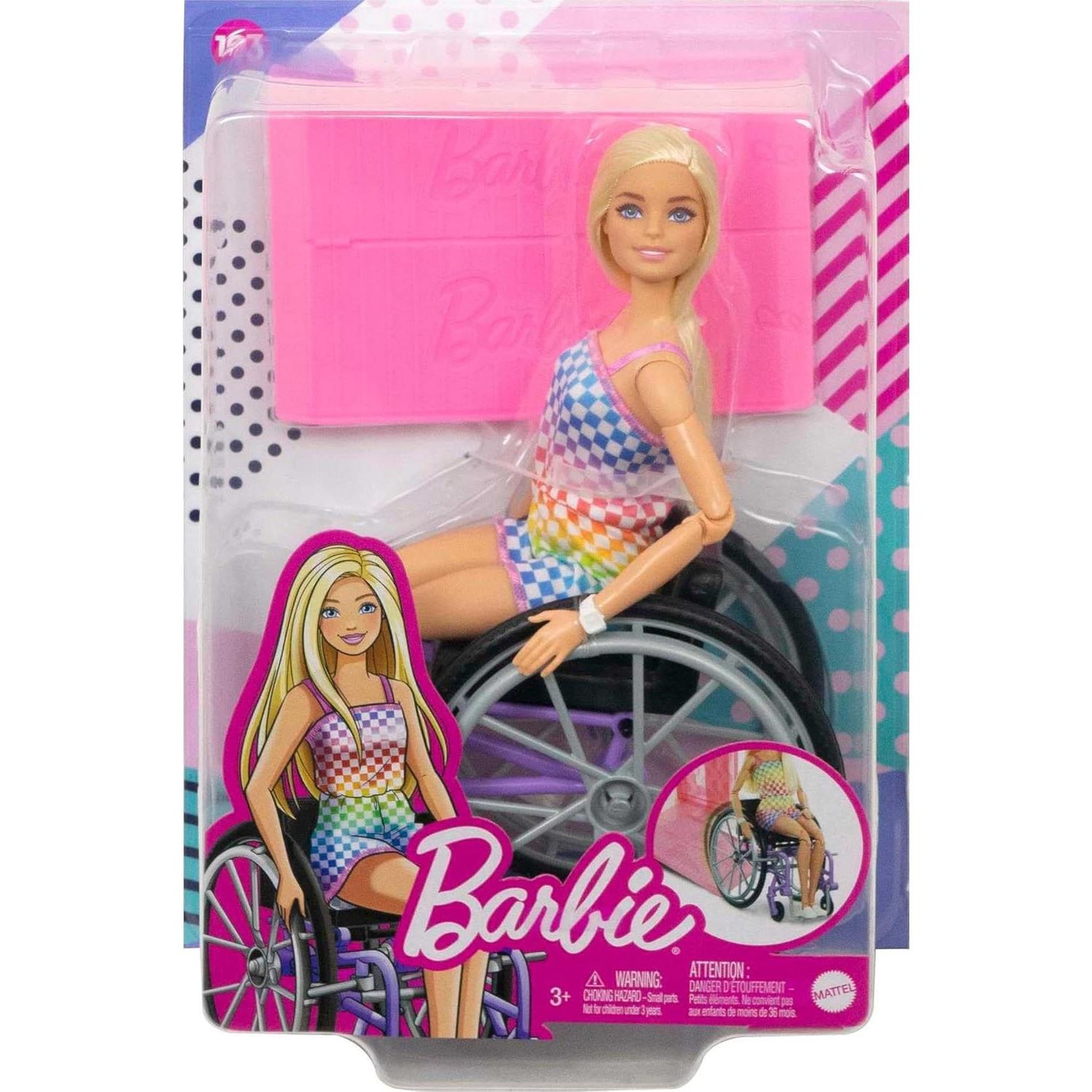 MATTEL Barbie Fashionistas - Poupée mannequin avec fauteuil roulant