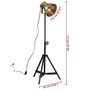 Voir la diapositive 6 : VIDAXL Lampadaire 25 W laiton antique 35x35x65/95 cm E27