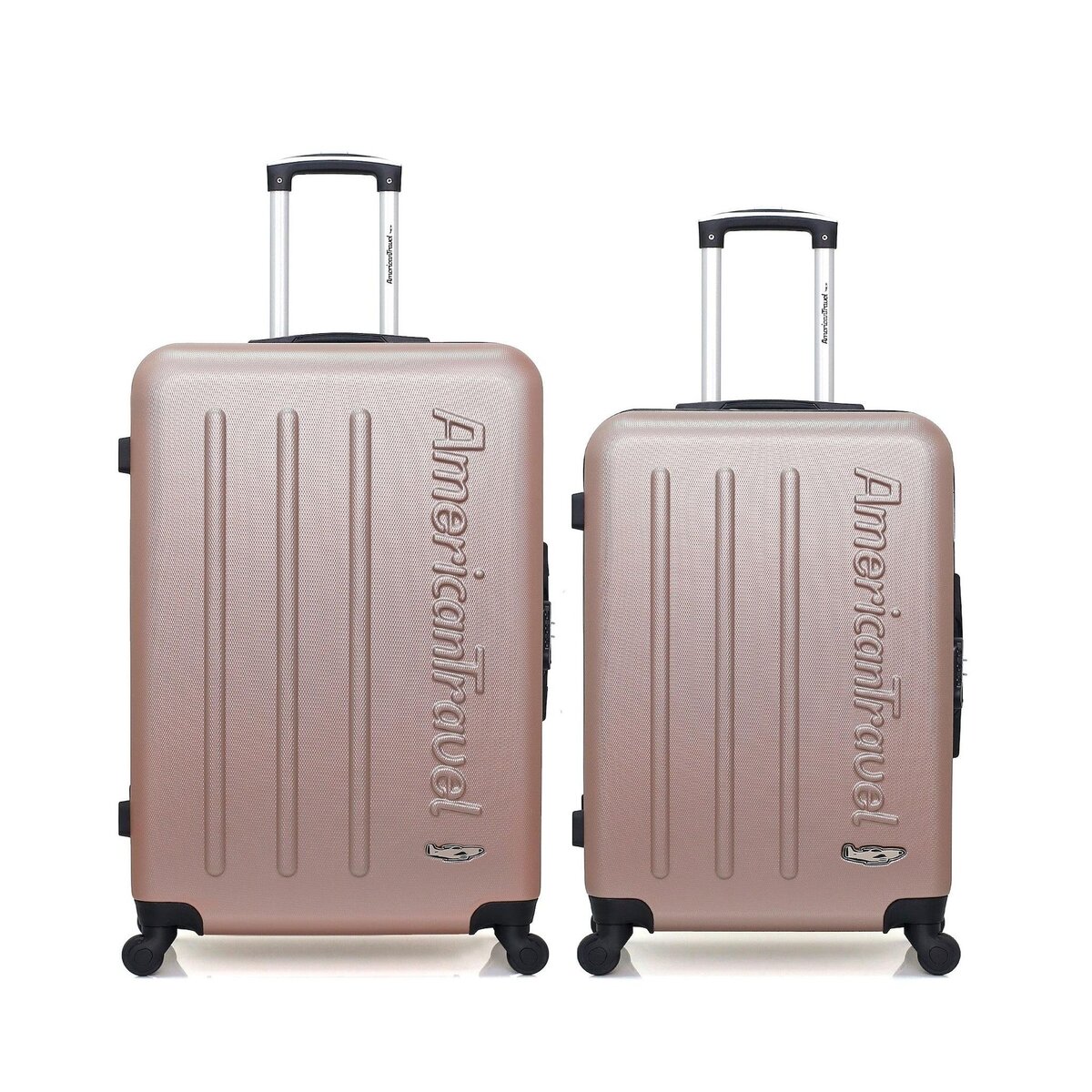AMERICAN TRAVEL AMERICAN TRAVEL  - LOT DE 2  -  VALISE GRAND FORMAT ET VALISE WEEKEND BRONX