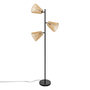 Voir la diapositive 1 : ATMOSPHERA Lampadaire 3 Abat-jours  Gaida  150cm Naturel