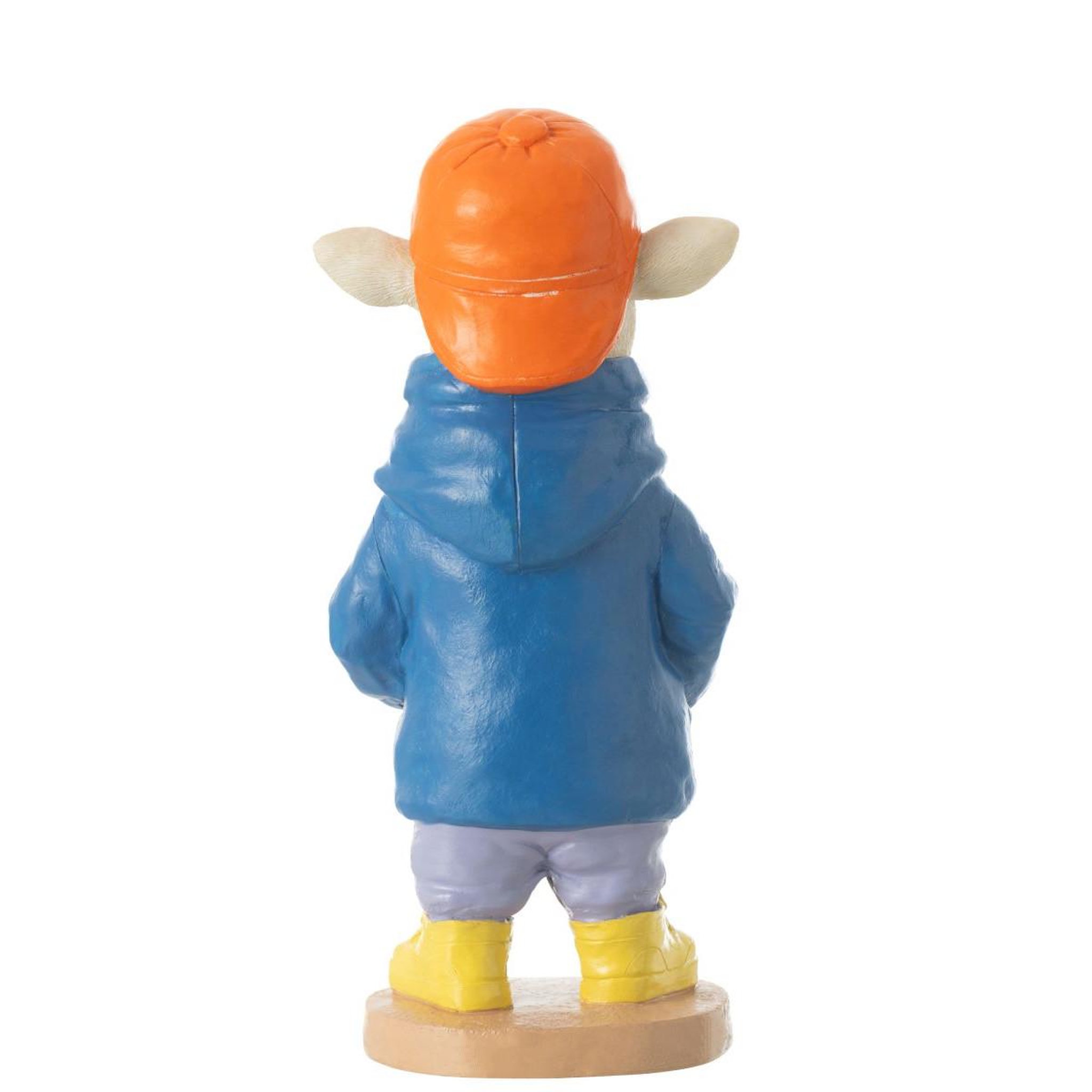 Voir la diapositive 3 : J-LINE Statuette mouton déco  fashion  27cm multicolore