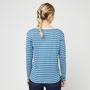 Voir la diapositive 2 : INEXTENSO T-shirt manche courte bleu canard uni femme