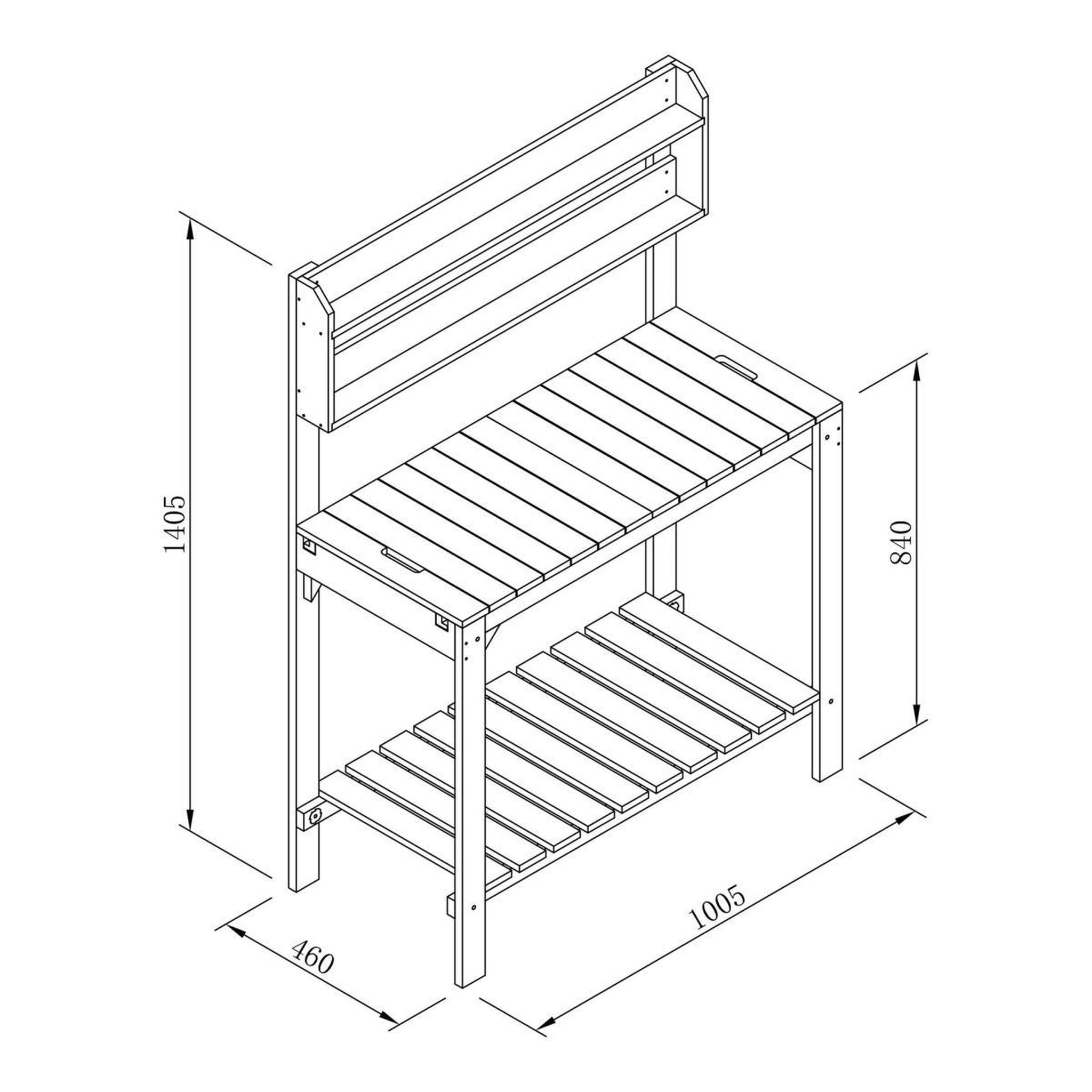 Voir la diapositive 3 : Sunny Table rempotage plateau coulissant