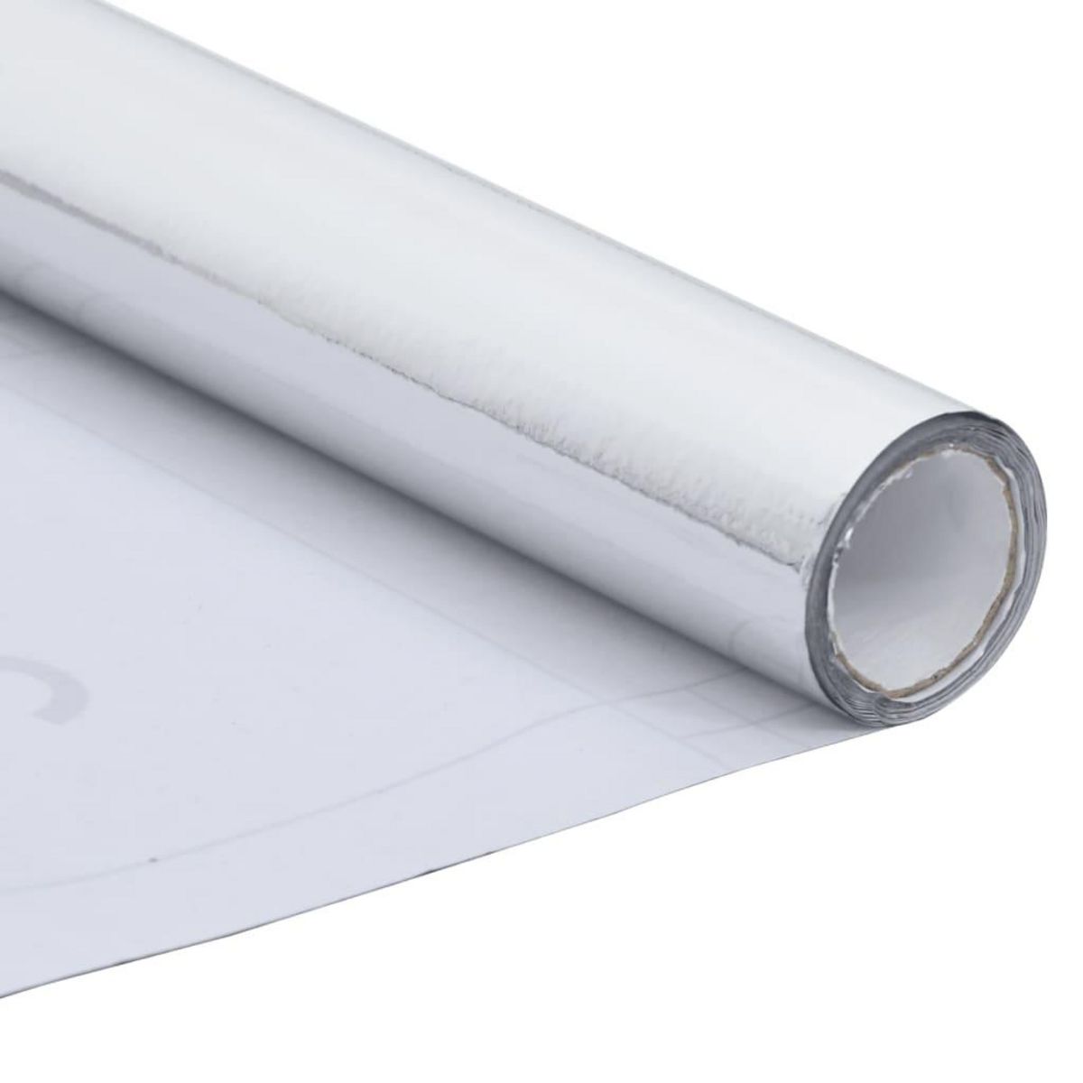 VIDAXL Film autoadhesif pour meubles Argente brillant 500x90 cm PVC